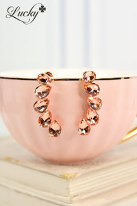 Arete oro rosa pequeño
