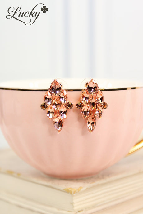 Arete oro rosa pequeño