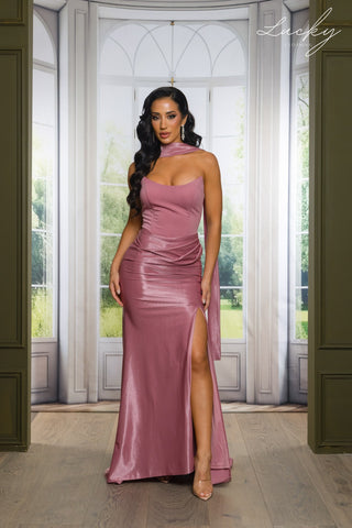Vestido mauve al cuerpo