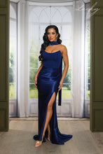 Cargar imagen en el visor de la galería, Vestido azul navy al cuerpo