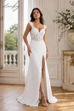 Cargar imagen en el visor de la galería, Vestido blanco al cuerpo