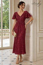 Cargar imagen en el visor de la galería, Vestido midi vino