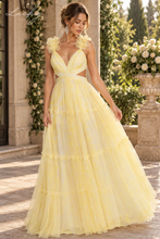 Cargar imagen en el visor de la galería, Vestido amarillo estampado