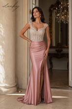 Cargar imagen en el visor de la galería, Vestido mauve con brillos en top