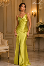 Cargar imagen en el visor de la galería, Vestido verde citron