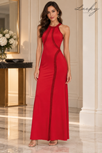 Cargar imagen en el visor de la galería, Vestido rojo al cuerpo con detalles