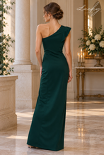 Cargar imagen en el visor de la galería, Vestido verde sencillo de un hombro