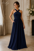 Cargar imagen en el visor de la galería, Vestido azul navy
