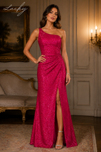 Cargar imagen en el visor de la galería, Vestido fucsia tornasol de lentejuelas