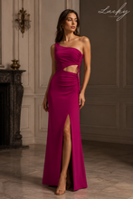 Cargar imagen en el visor de la galería, Vestido magenta al cuerpo