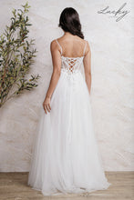Cargar imagen en el visor de la galería, Vestido blanco con piedras y tirantes