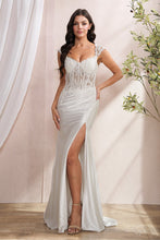 Cargar imagen en el visor de la galería, Vestido blanco al cuerpo con encaje