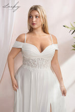 Cargar imagen en el visor de la galería, Vestido blanco con piedras plus