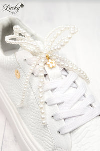 Tennis paris glam de cuero blanco