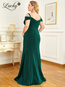 Vestido verde brillante